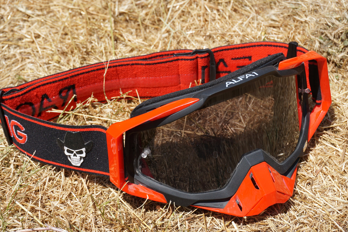 Alfa 1 Racing Off-road goggles rojos