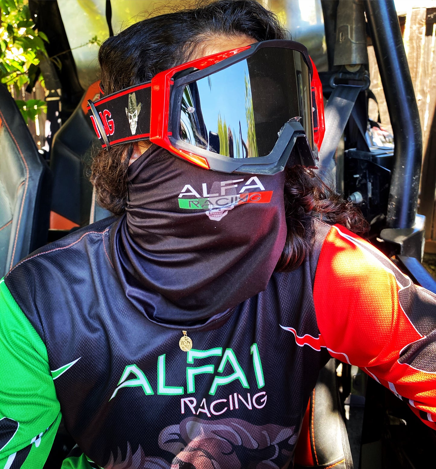 Alfa 1 Racing Off-road goggles rojos